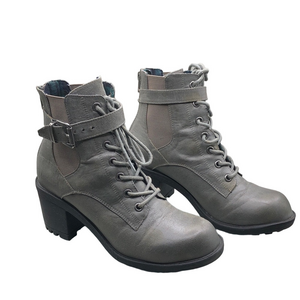 Coconuts by Matisse Quebec Combat Chunky Heel Boots Ankle Booties sz 7